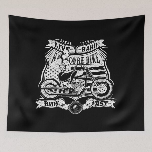 Item preview, HARDCORE BIKE - Live Hard Ride Fast designed and sold by Super3.