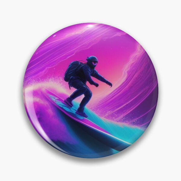 Item preview, Surfing colorful waves designed and sold by KilianSzmid.