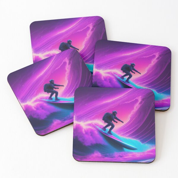 Item preview, Surfing colorful waves designed and sold by KilianSzmid.