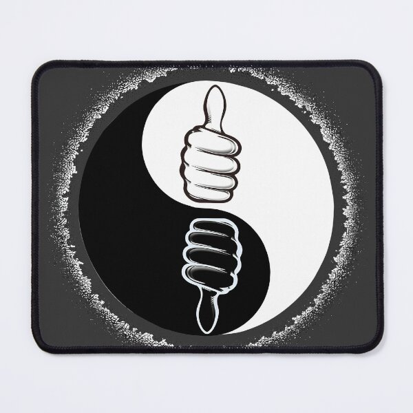 Item preview, Yin and yang sign with thumbs pointing up and down designed and sold by CoolVisionStd.