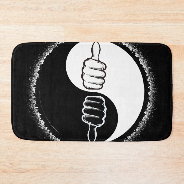 Item preview, Yin and yang sign with thumbs pointing up and down designed and sold by CoolVisionStd.