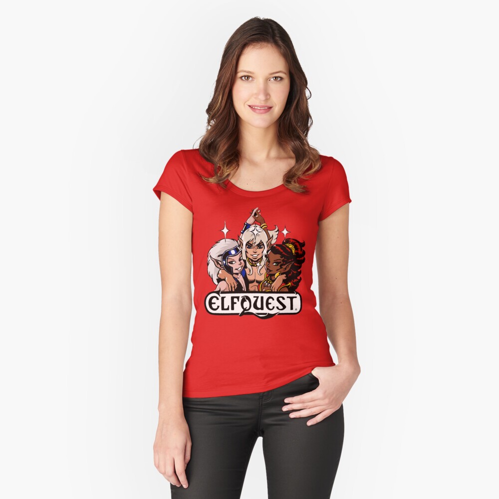 Item preview, Fitted Scoop T-Shirt designed and sold by elfquest.