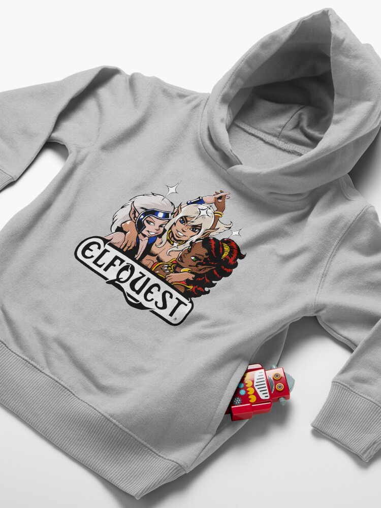Alternate view of Elfquest: Retro Trio Toddler Pullover Hoodie