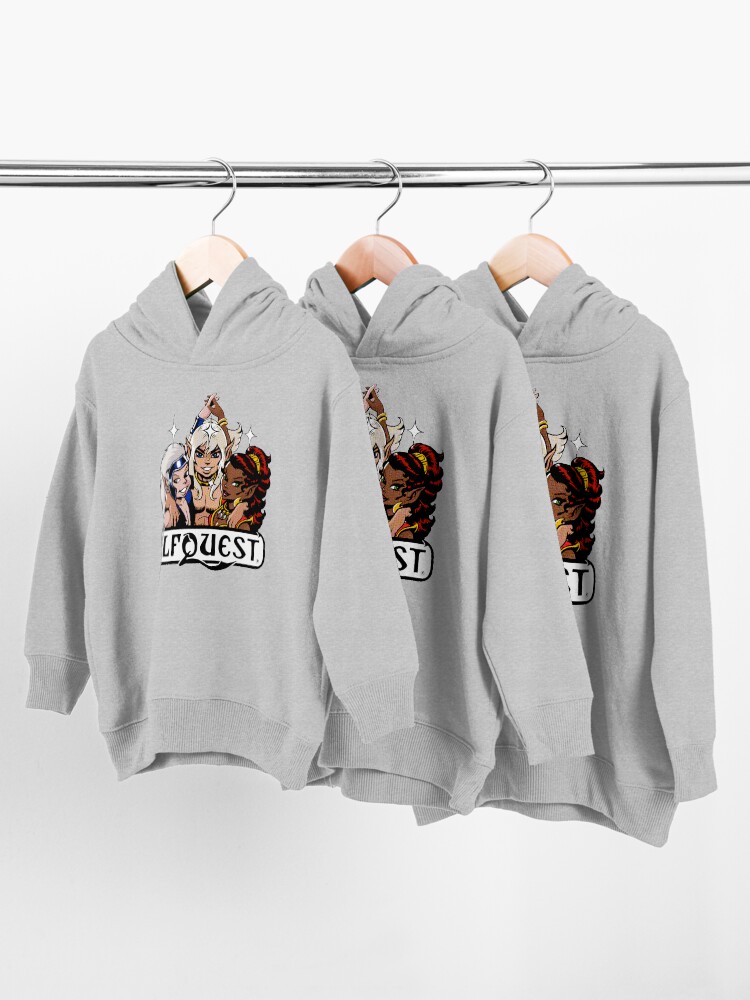 Alternate view of Elfquest: Retro Trio Toddler Pullover Hoodie