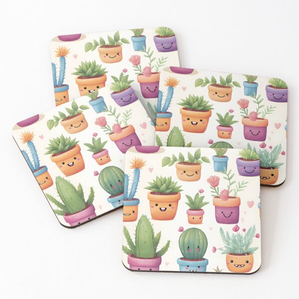 Item preview, Cute Cactus Water Colour Cartoon Style designed and sold by MuteluArtwork.