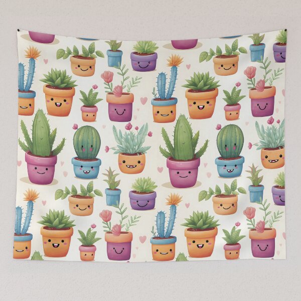 Item preview, Cute Cactus Water Colour Cartoon Style designed and sold by MuteluArtwork.