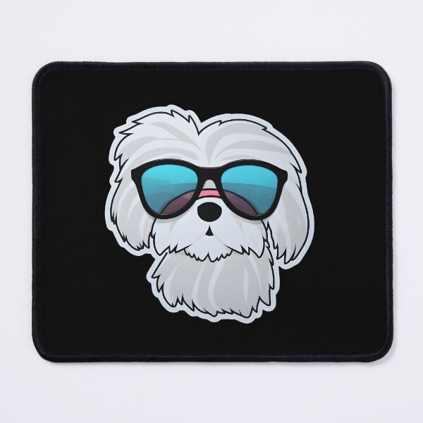 Item preview, Maltese in Cool Sunglasses designed and sold by CUTEDOGGIEZ.