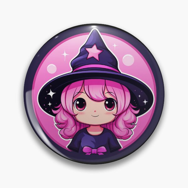Item preview, Pink Witch } Cute Cartoon Inspired Design designed and sold by Ashburnsmum2018.