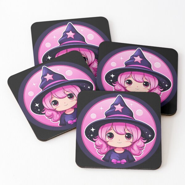 Item preview, Pink Witch } Cute Cartoon Inspired Design designed and sold by Ashburnsmum2018.