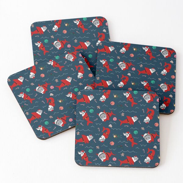 Item preview, Shark Santa pattern designed and sold by Quick Brown Fox Canada.