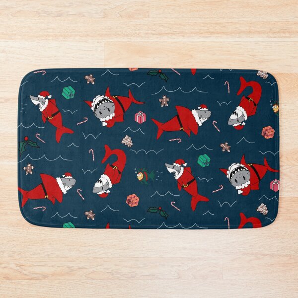 Item preview, Shark Santa pattern designed and sold by Quick Brown Fox Canada.
