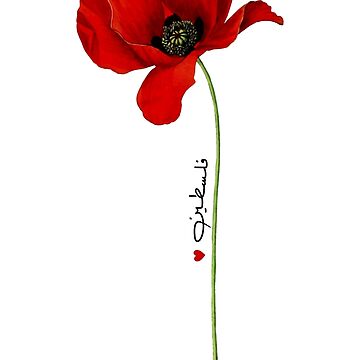 Artwork thumbnail, Palestine فلسطين Poppy by FairieDance