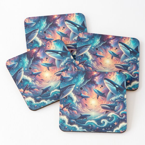 Item preview, Cosmic Ocean: Sharks and Whales in Space designed and sold by decmrArtistic.
