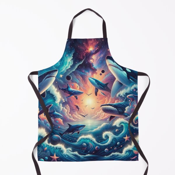 Item preview, Cosmic Ocean: Sharks and Whales in Space designed and sold by decmrArtistic.