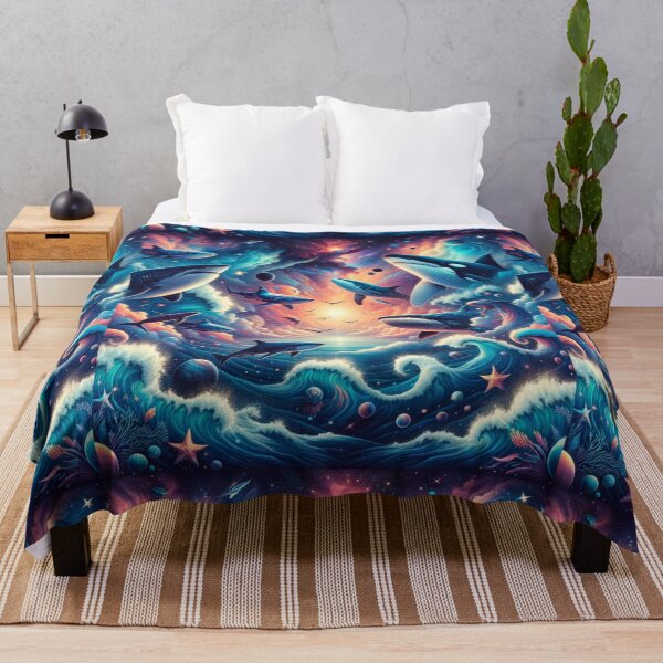 Item preview, Cosmic Ocean: Sharks and Whales in Space designed and sold by decmrArtistic.
