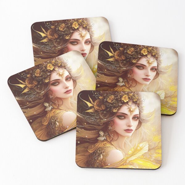 Item preview, Radiant Whispers: Golden Yellow Sprite Fantasy designed and sold by LeighEvalynn.