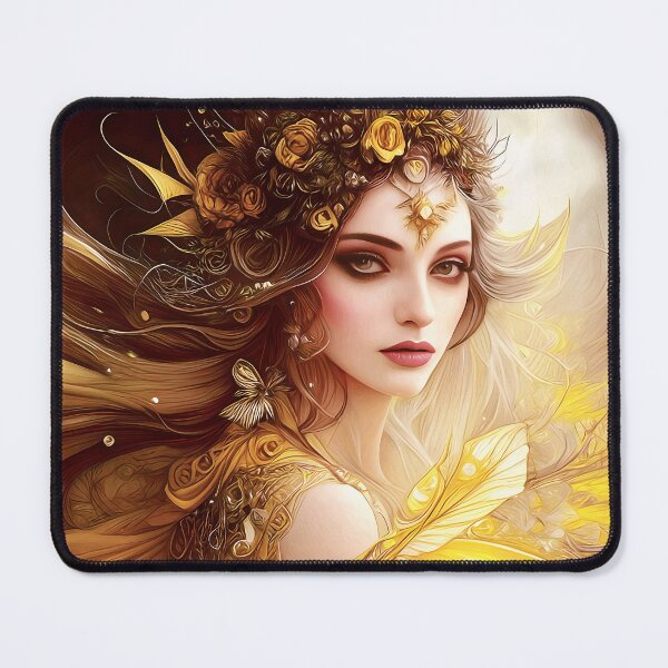 Item preview, Radiant Whispers: Golden Yellow Sprite Fantasy designed and sold by LeighEvalynn.