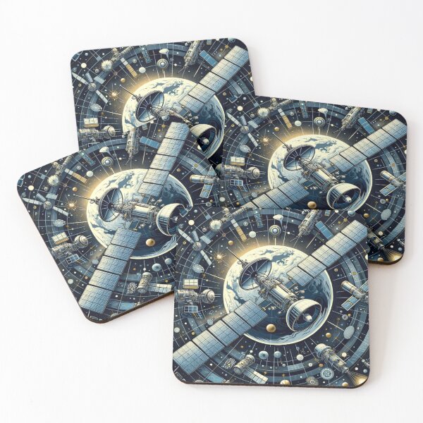 Item preview, Orbiting Satellites: Earth's Companions designed and sold by decmrArtistic.