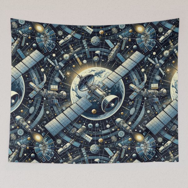 Item preview, Orbiting Satellites: Earth's Companions designed and sold by decmrArtistic.