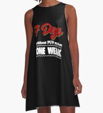 Funny Pun Joke Apparel A-Line Dress