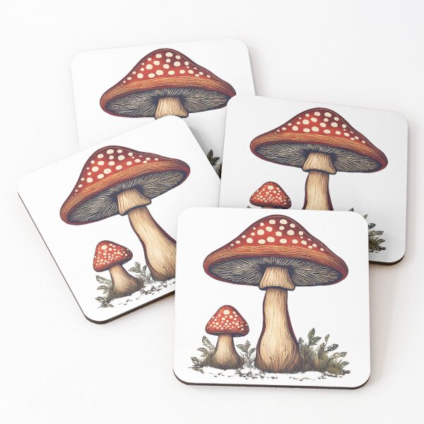 Item preview, Folksy Mushrooms designed and sold by LittleGoblinPrs.