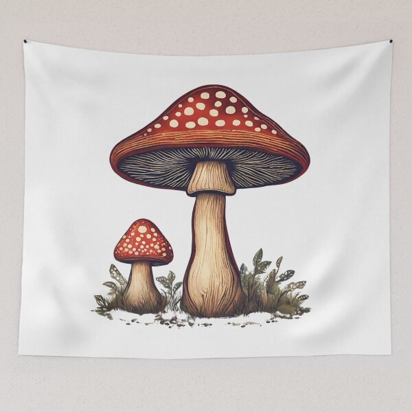 Item preview, Folksy Mushrooms designed and sold by LittleGoblinPrs.
