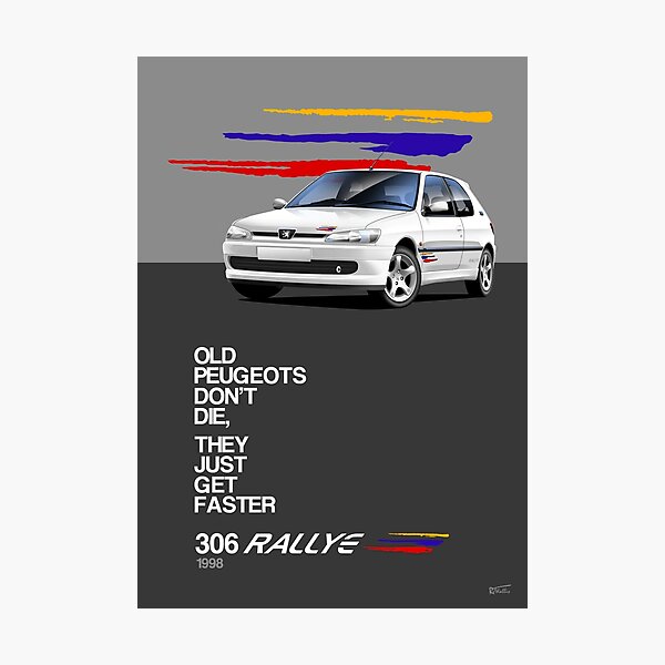 Item preview, Peu geot 306 Rallye Artwork designed and sold by RJWautographics.