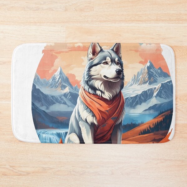 Item preview, Portrait of a cute dog sitting in the outdoor designed and sold by wplamkung.