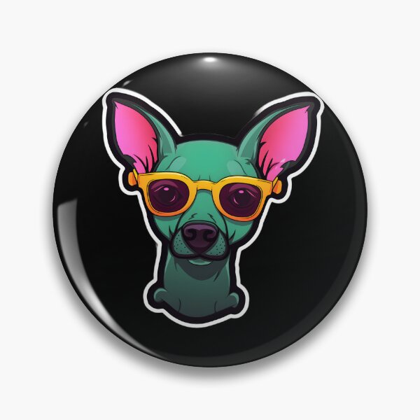 Item preview, Silly Glasses Mexican Hairless designed and sold by CUTEDOGGIEZ.