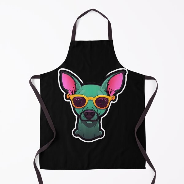 Item preview, Silly Glasses Mexican Hairless designed and sold by CUTEDOGGIEZ.