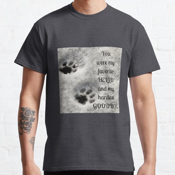You were my favorite hello and my hardest goodbye Classic T-Shirt