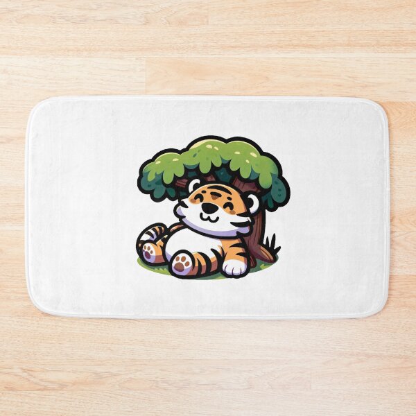 Item preview, tiger relaxed, tiger cute 3d , cute cartoon tiger, tiger sticker, tiger baby, animal stickers designed and sold by Netroder.