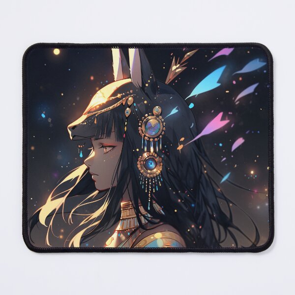 Item preview, Mystical Celestial Anubis Egyptian Mythology Anime Girl designed and sold by bubblegoth.