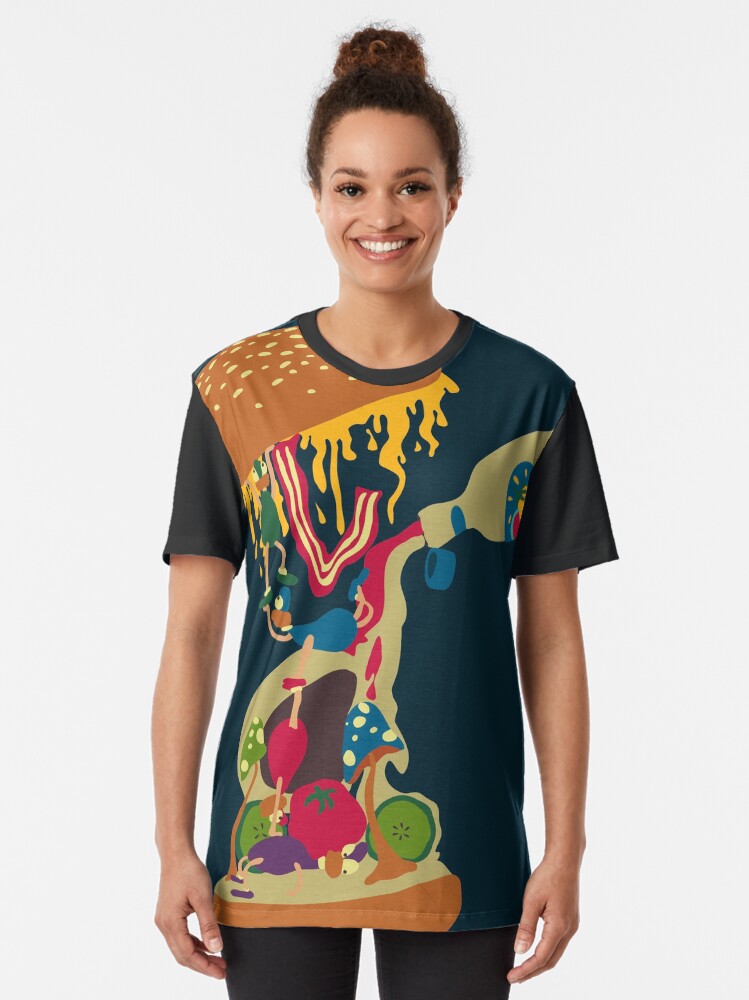 Alternate view of Burger Town Graphic T-Shirt