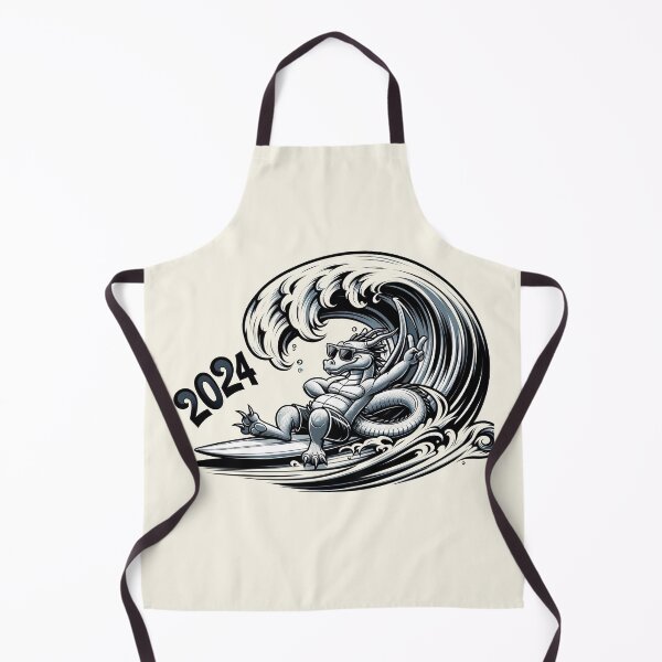 Item preview, Surfing Dragon Welcomes 2024 - chinese new year 2024 designed and sold by MAPDDesigns.