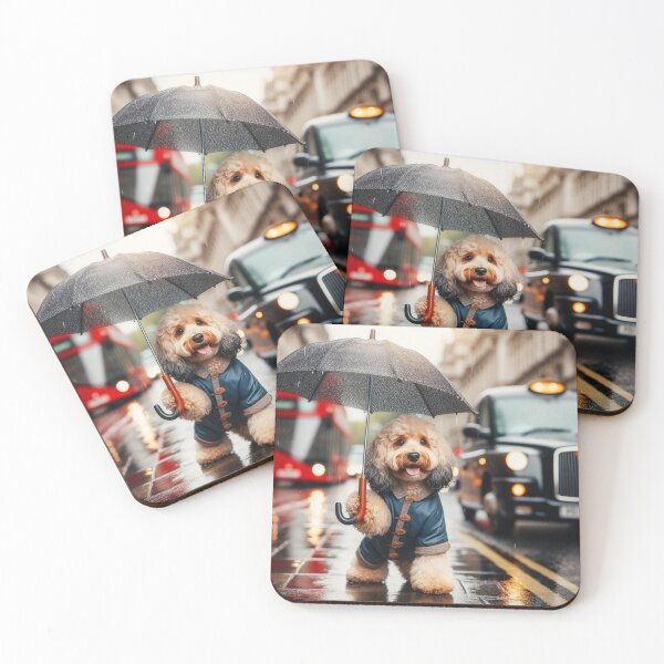 Item preview, Cockerpoo in the rain designed and sold by Forsetiservices.