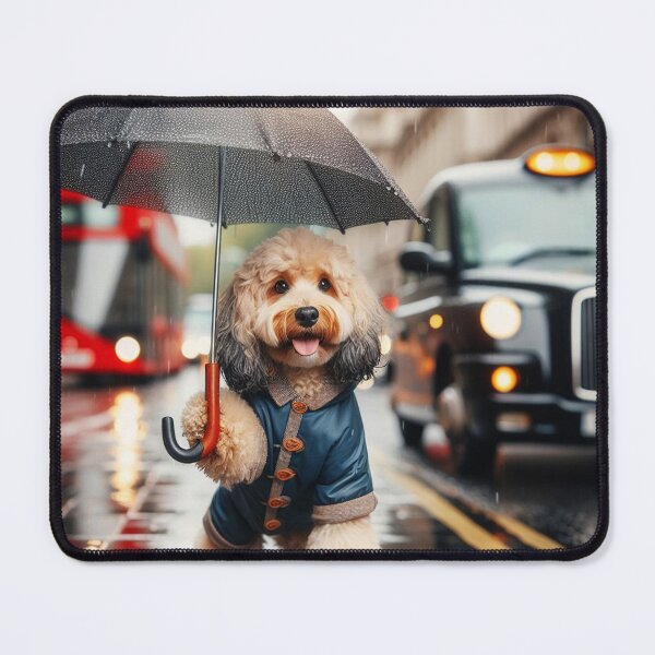 Item preview, Cockerpoo in the rain designed and sold by Forsetiservices.