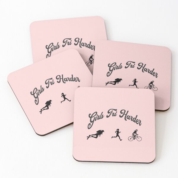Item preview, Triathlete Girls Tri Harder Triathlon  designed and sold by Isanoe.