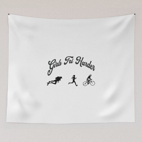 Item preview, Triathlete Girls Tri Harder Triathlon  designed and sold by Isanoe.