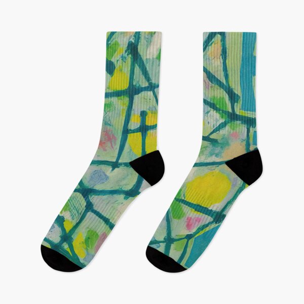Item preview, Alfred Manessier - blue-green-lines-on-aqua-background designed and sold by MARTART9.
