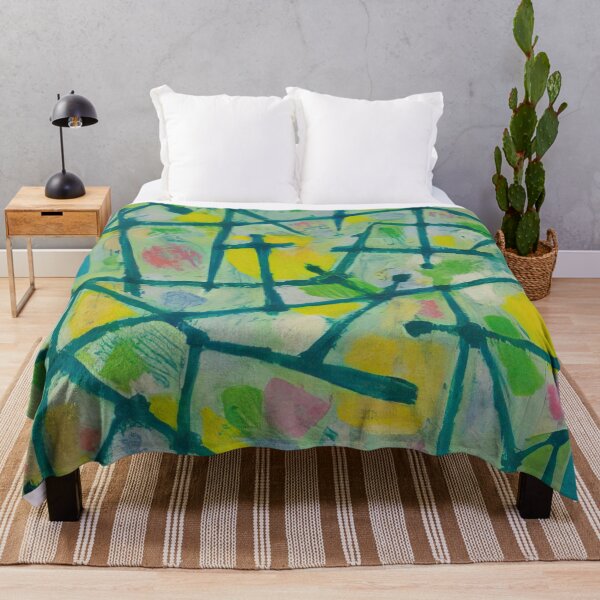 Item preview, Alfred Manessier - blue-green-lines-on-aqua-background designed and sold by MARTART9.