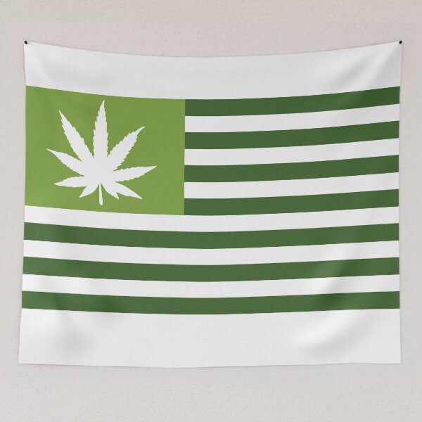 Item preview, Green cannabis leaf USA designed and sold by JereMewArt.