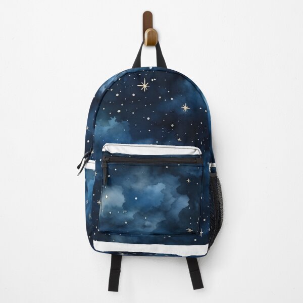 Item preview, The moon and stars in the sky deep blues background designed and sold by MuteluArtwork.
