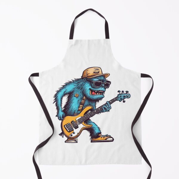 Item preview, INDI ROCK BLUE MONSTER – cool blue monster – guitarist blue monster – guitarist monster designed and sold by Musicians-world.