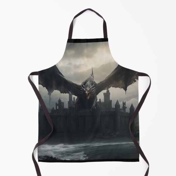 Item preview, Dark Fantasy Landscape - Roaring Black Dragon designed and sold by Fantasy Masterpiece.