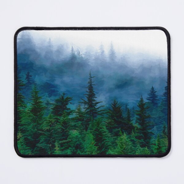Item preview, Misty Alaskan Forest - Vincent van Style Painting designed and sold by AlsknMommaBear2.