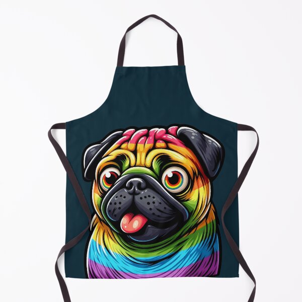 Item preview, surprised gay pug dog rainbow designed and sold by unepommedeterre.