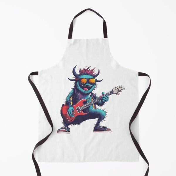 Item preview, ROCK BLUE MONSTER 2 – cool blue monster – guitarist blue monster – guitarist monster designed and sold by Musicians-world.
