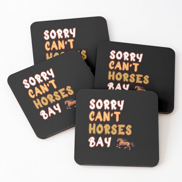 Item preview, Apologetic Humor Elevated: Sorry Cant Horses Bay designed and sold by AI-volution.