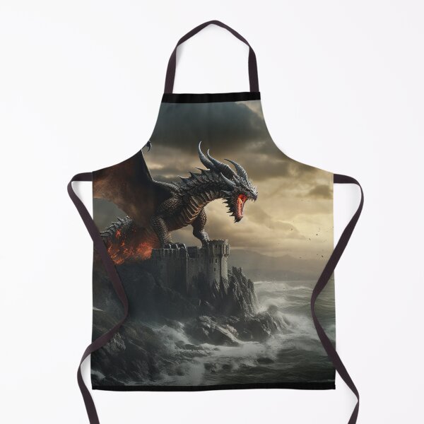 Item preview, Dark Fantasy Landscape - Fire Dragon Roaring designed and sold by Fantasy Masterpiece.